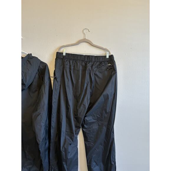 Cabela’s Rain Jacket Pants Set 2XL TALL , XL Black Outdoor Fishing Hunting Snow - Picture 15 of 16